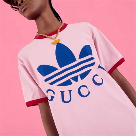 pink gucci adidas jumper|Gucci Adidas t shirts.